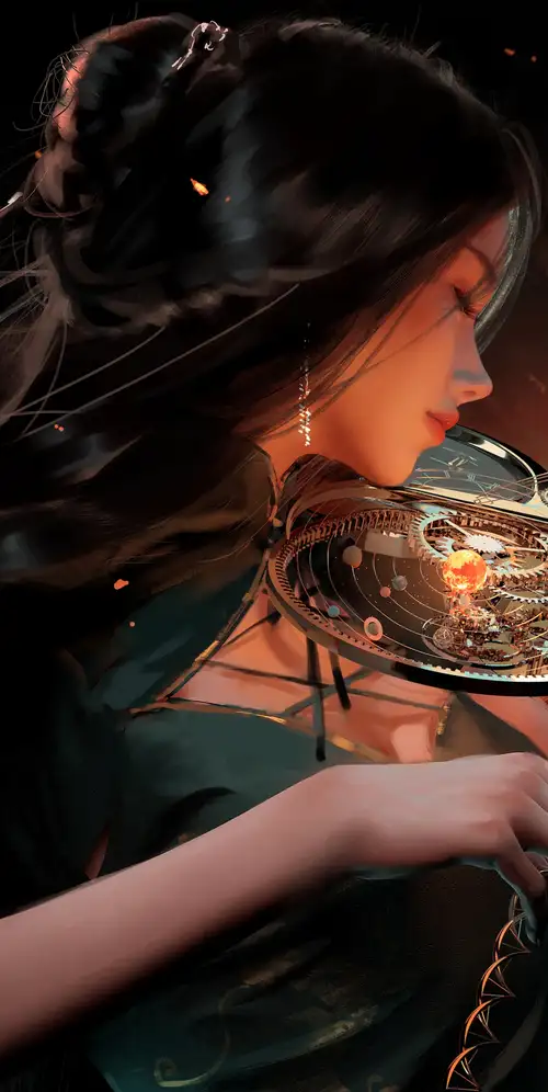 幻想女孩拉小提琴