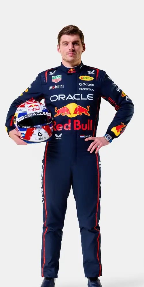 Max Verstappen白色背景