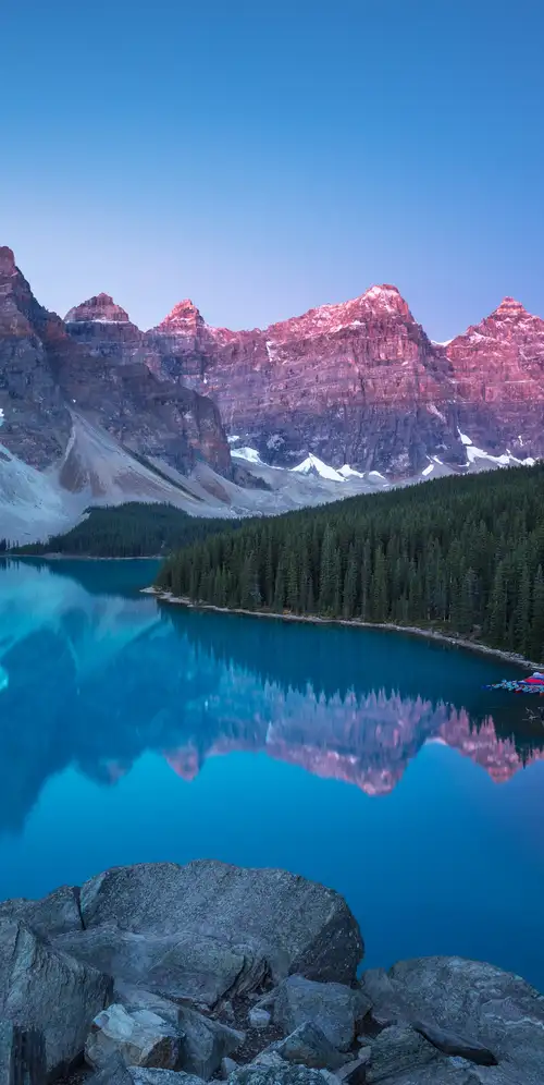 加拿大落基山脉莫雷恩湖