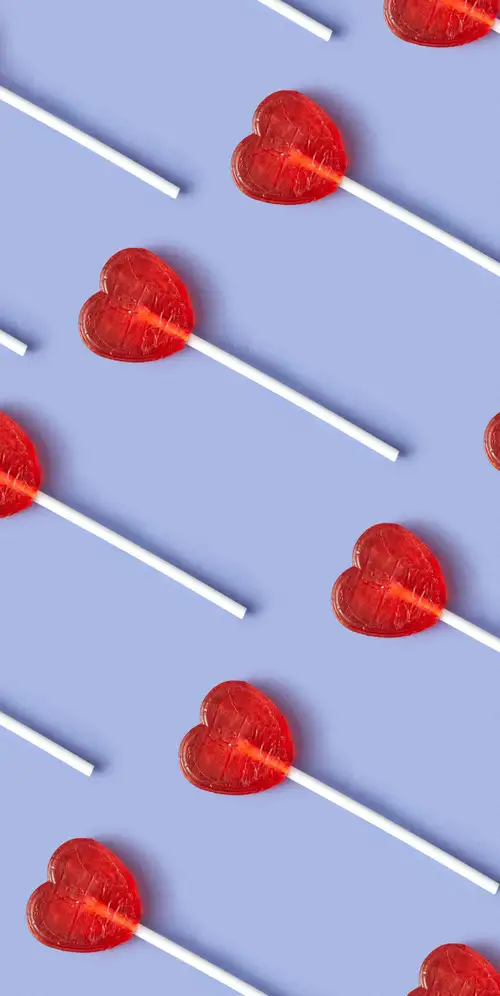 心形棒棒糖糖果