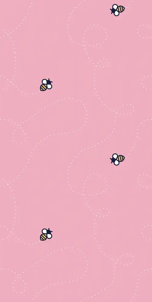 春天蜜蜂极简主义