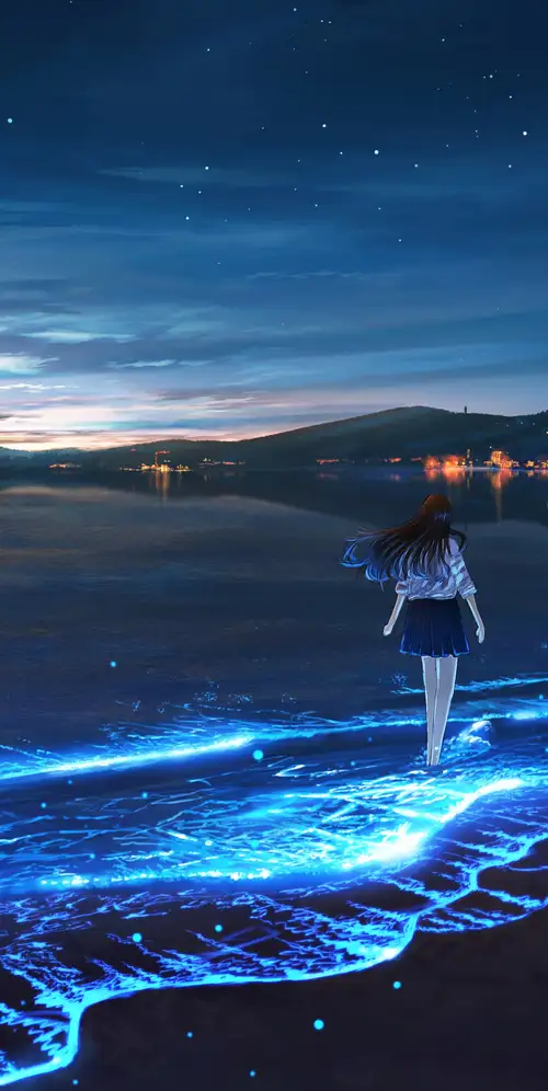 生物发光动漫女孩