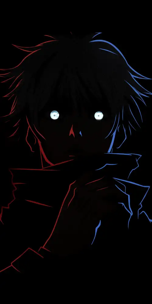 佐藤五条极简主义黑色背景