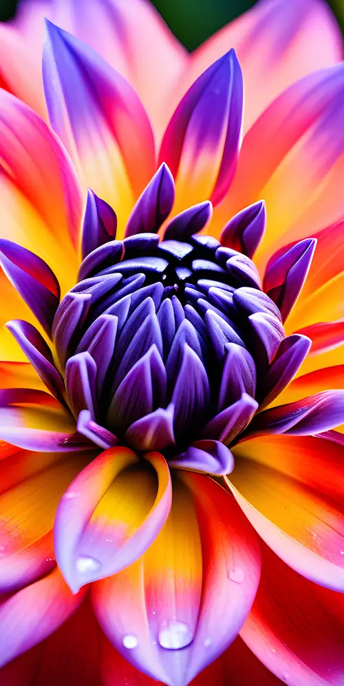 充满活力的大丽花