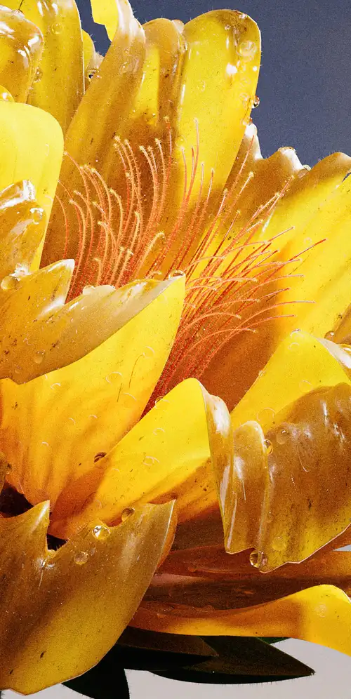 鲜艳的黄色花朵