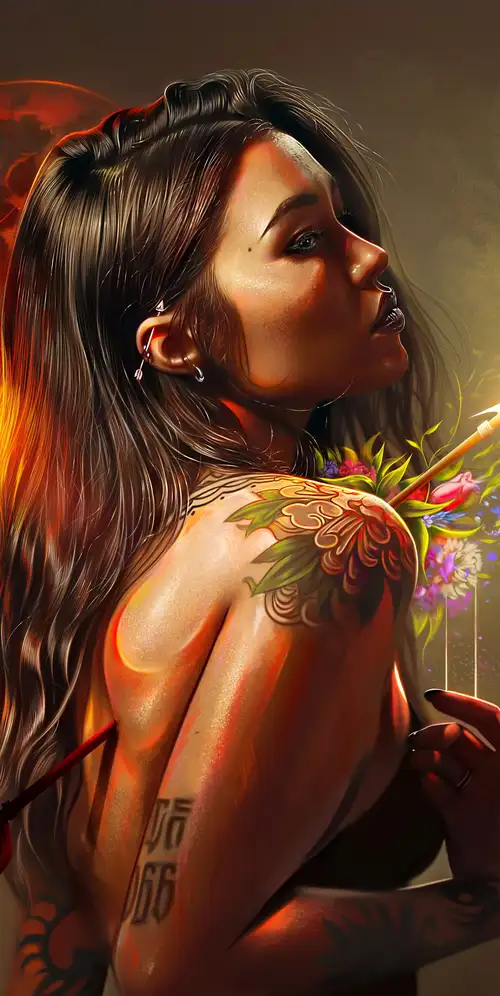 红月亮幻想女孩