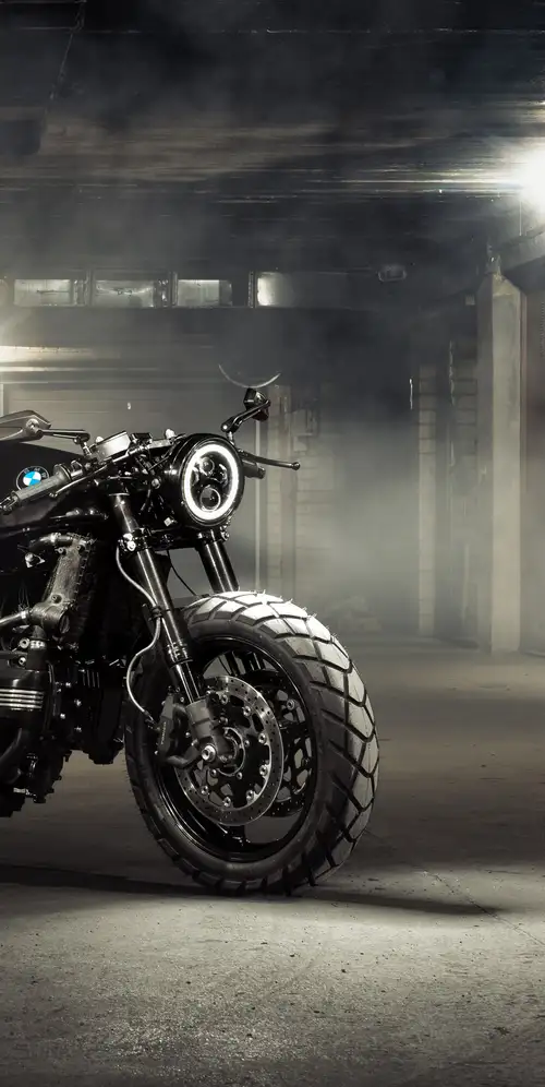 宝马咖啡厅赛车复古自行车