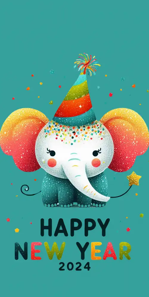 新年快乐小象
