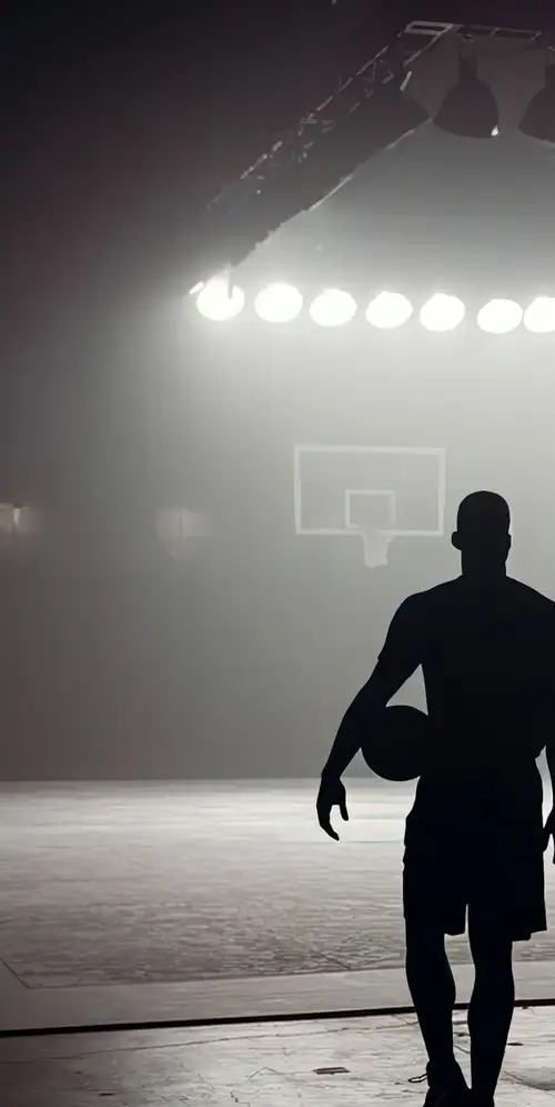 篮球运动员剪影