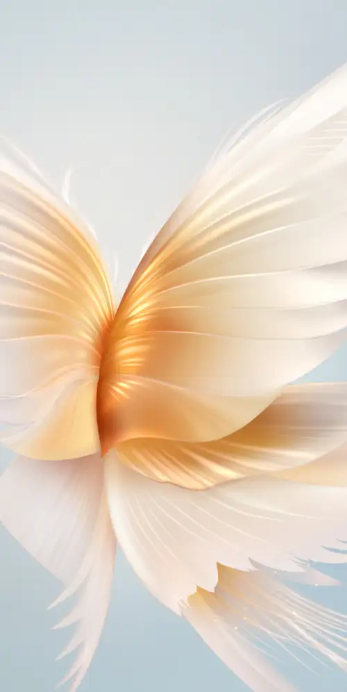 天使翅膀蓝色背景