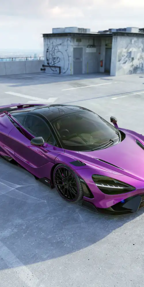 迈凯轮765LT紫色美学