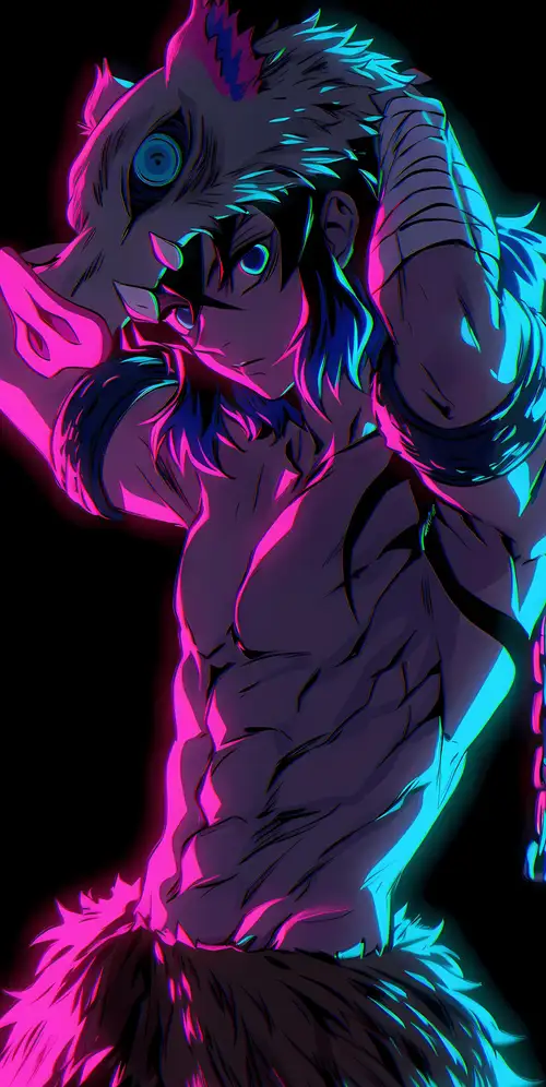 Inosuke Hashibira霓虹灯