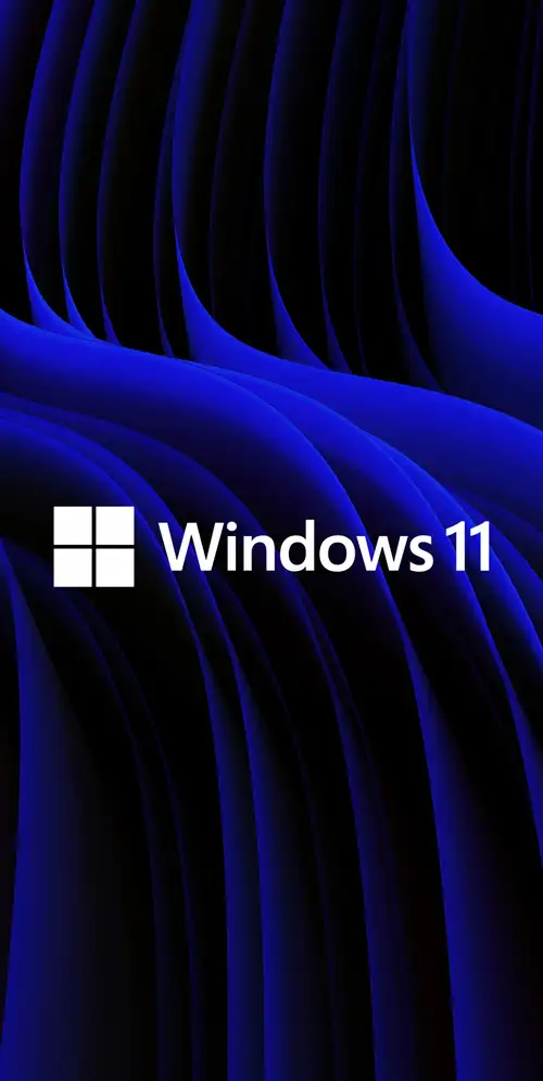 Windows 11蓝色波浪