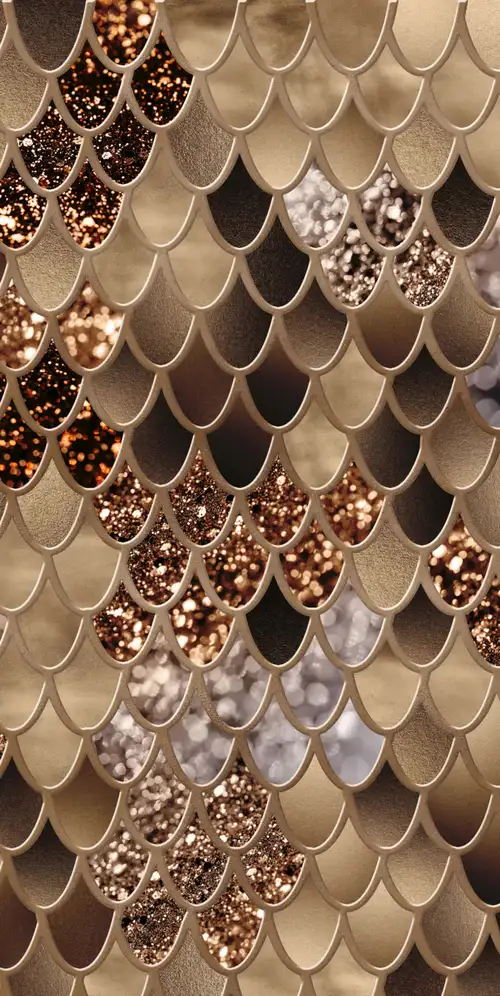美人鱼鳞片闪闪发光的背景
