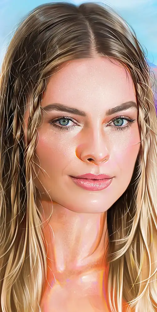 Margot Robbie数字艺术