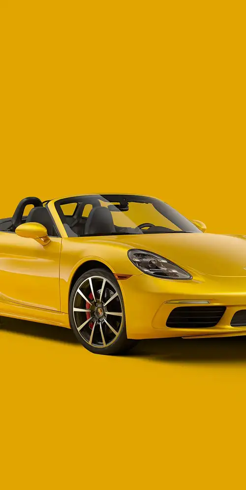 保时捷718 Boxster黄色美学