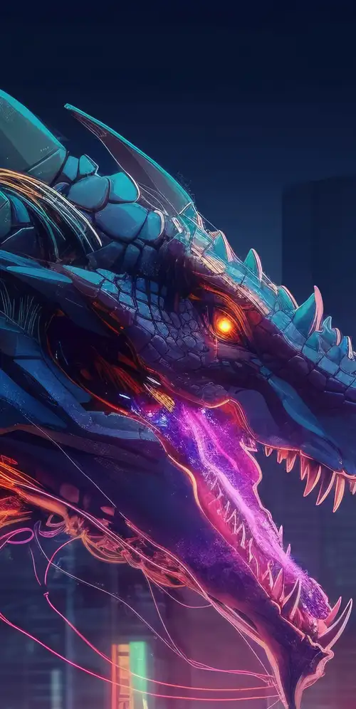 霓虹龙中旅AI艺术