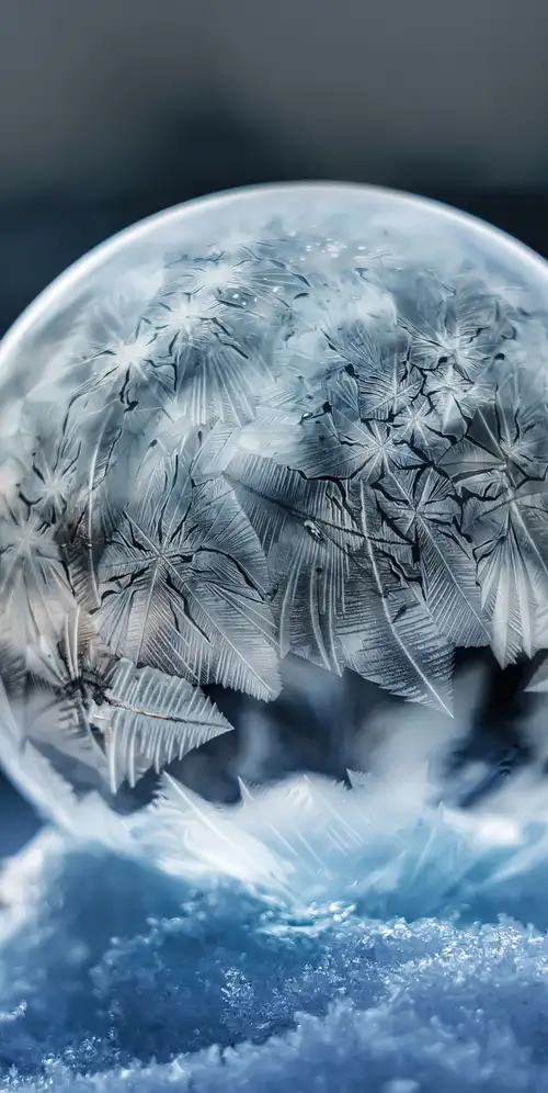 冷冻泡泡肥皂泡