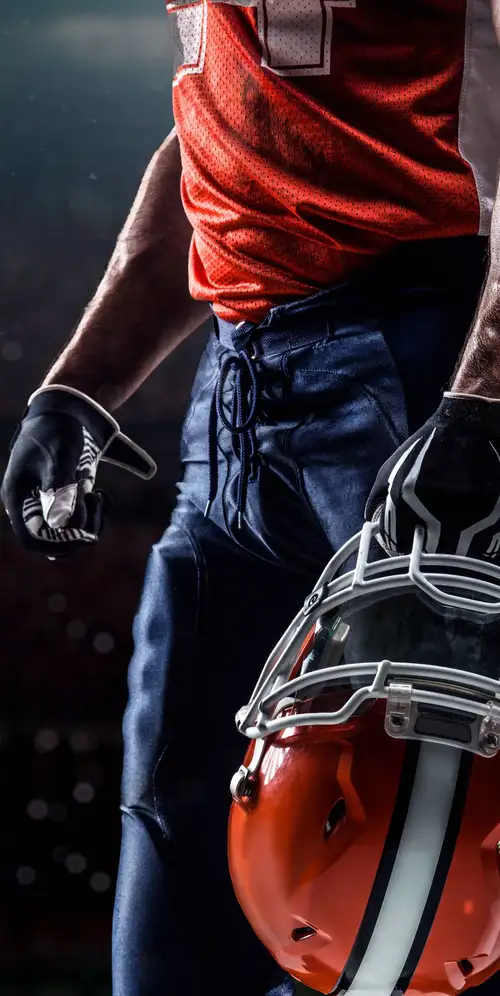 美式橄榄球运动员头盔