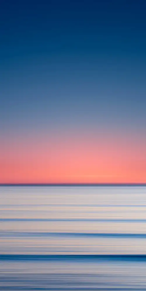 日落长时间曝光