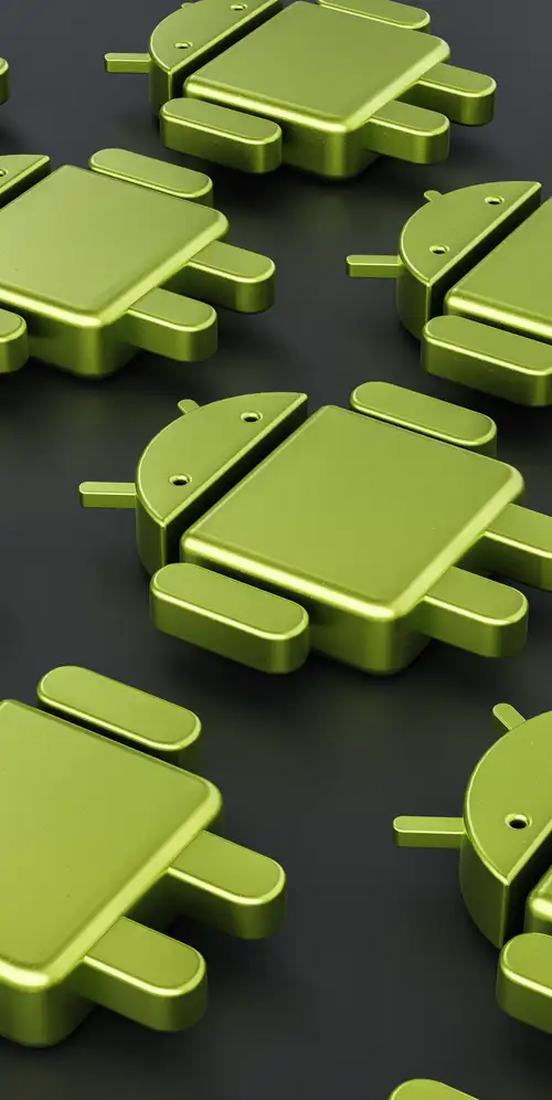 Android机器人对称浮动