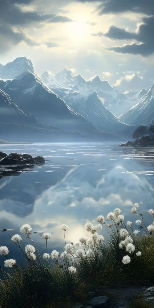 阿尔卑斯湖月光