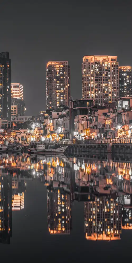 香港城市天际之夜