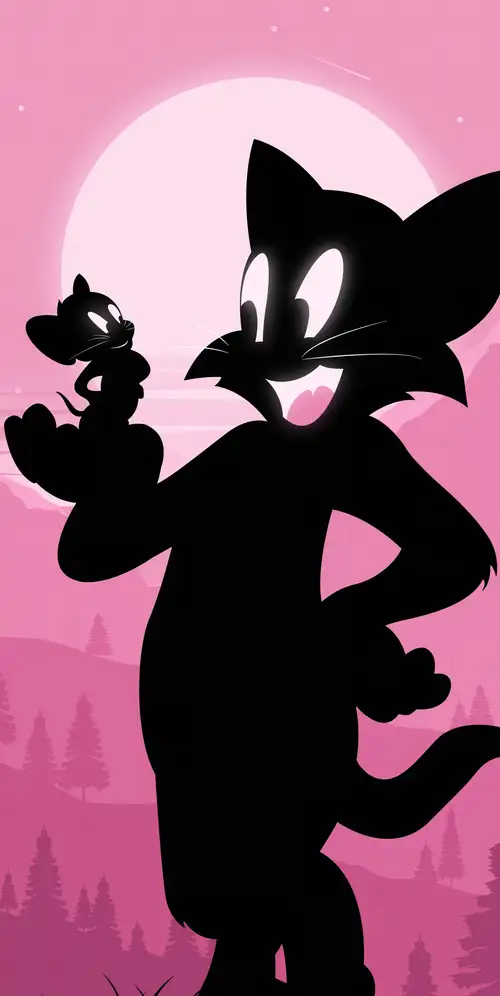 汤姆&amp杰瑞剪影