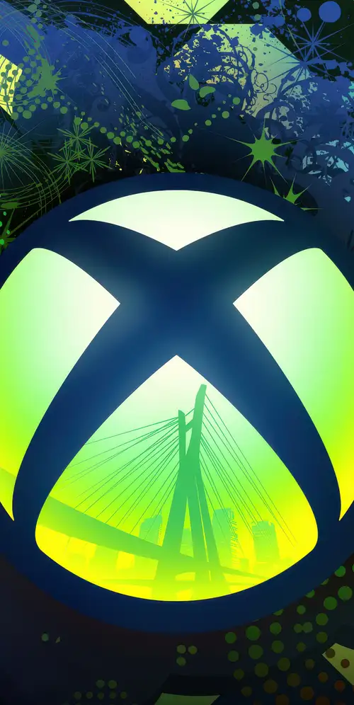 Xbox标志绿色摘要