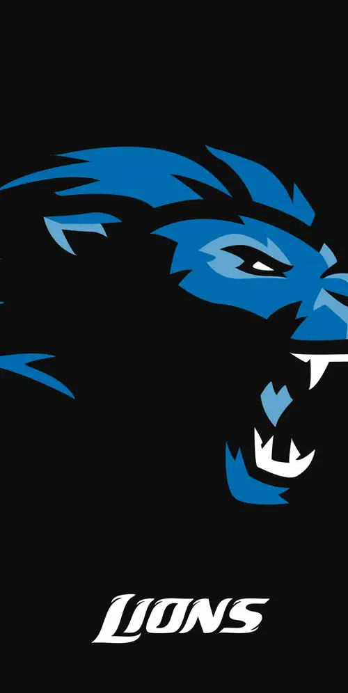 底特律雄狮队黑色背景