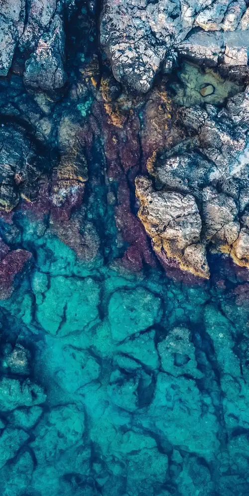 亚得里亚海鸟瞰图