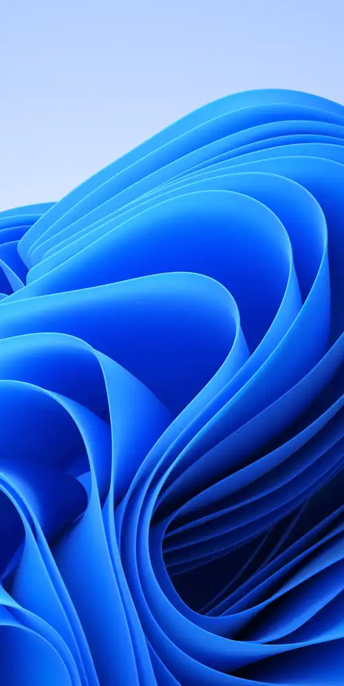 Windows 11蓝色抽象超宽