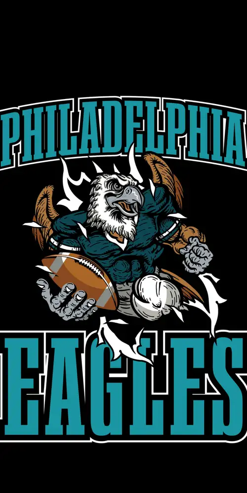费城老鹰队|标志|黑色背景