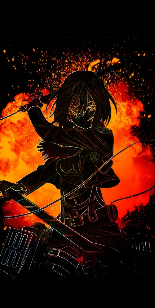 Mikasa Ackerman攻击泰坦