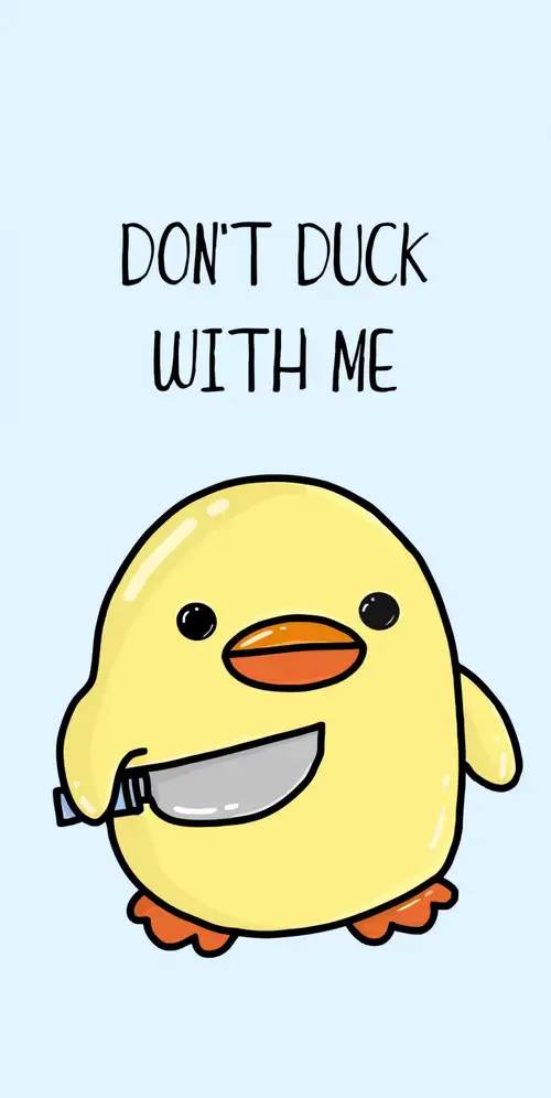 可爱的鸭子可爱的警告