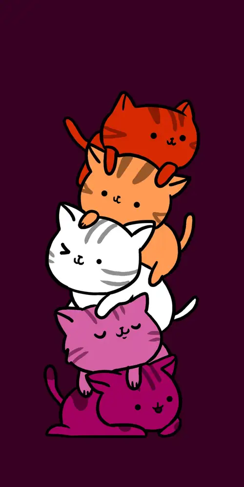 治愈系卡通小猫插画