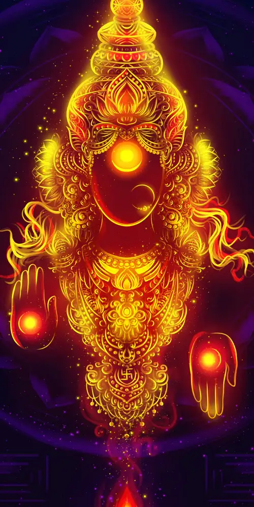 女神拉克希米数字艺术