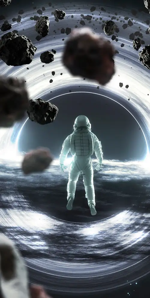 宇航员Gargantua黑洞