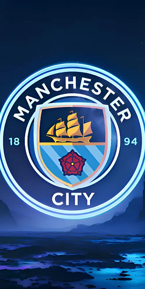 曼城足球俱乐部霓虹灯标志