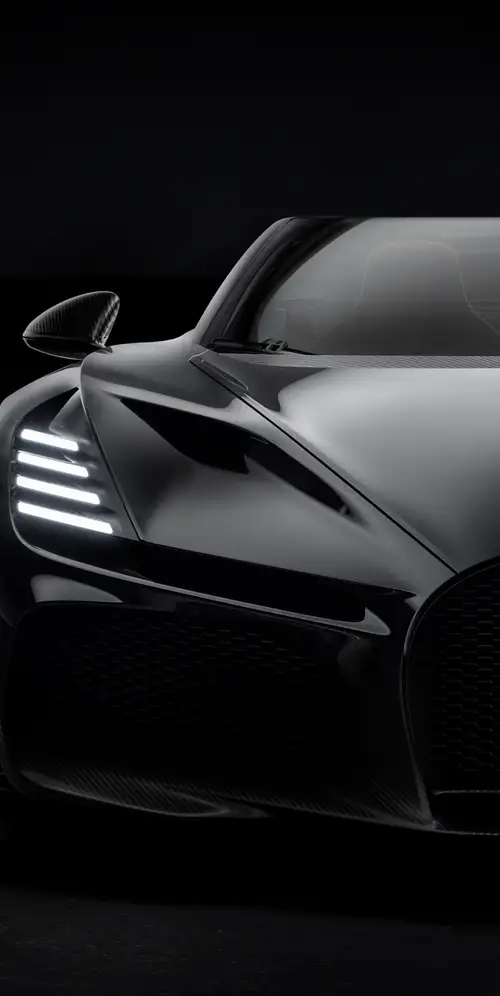 布加迪W16 Mistral黑色轿车