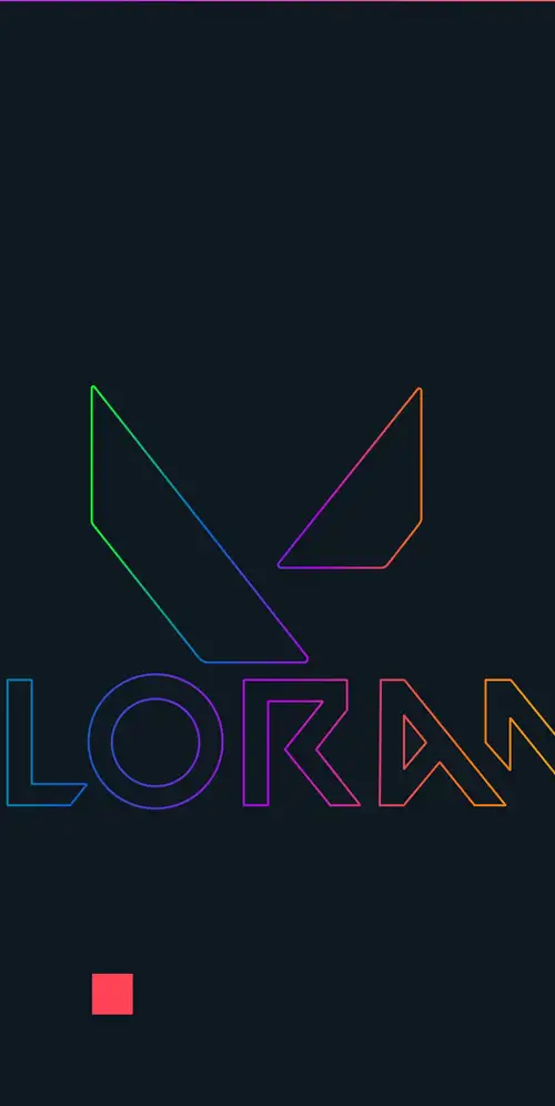 Valorant霓虹灯文本