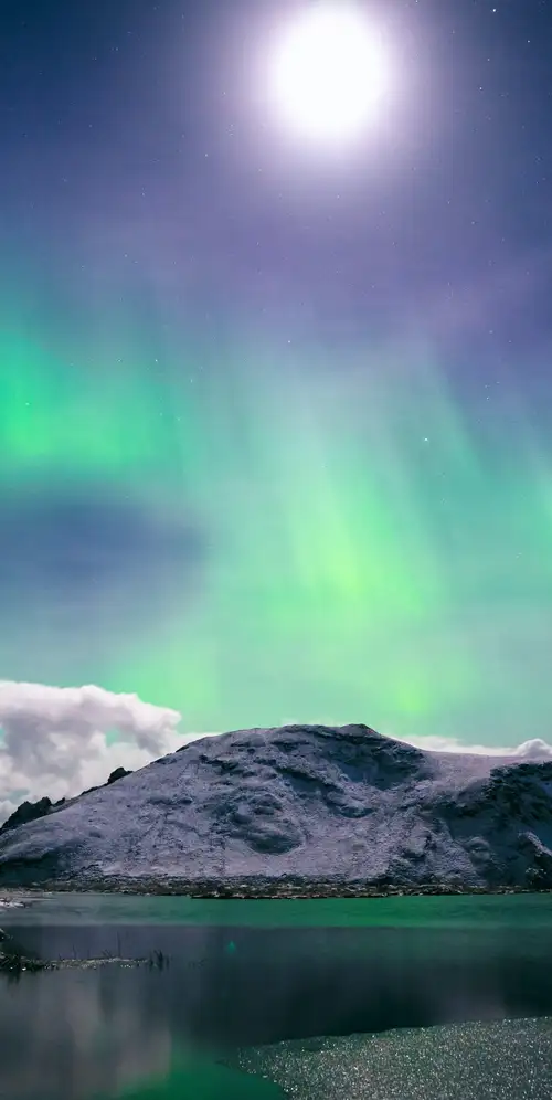 北极光冰川山脉