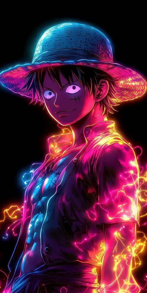 猴子D.路飞霓虹艺术