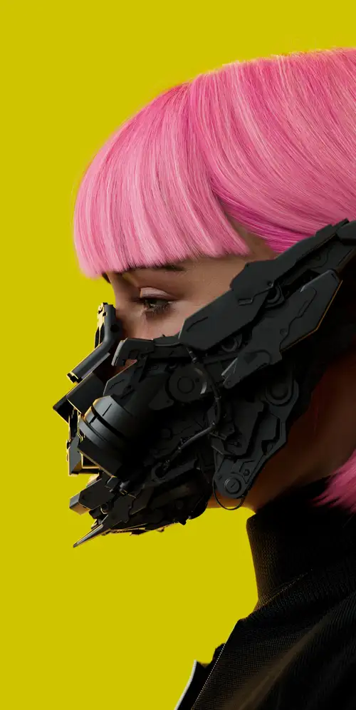 未来主义赛博朋克女孩