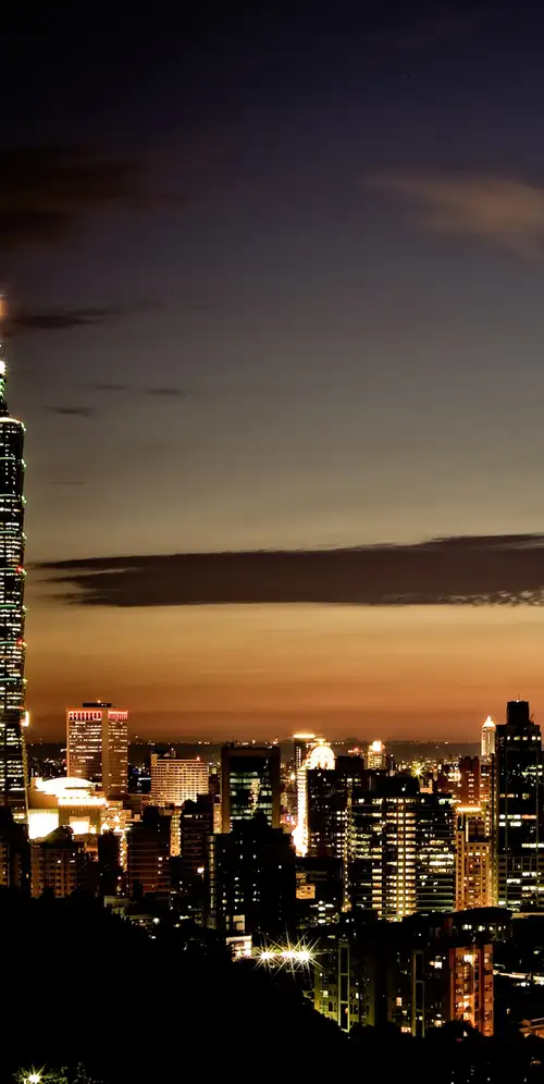 台北101城市景观