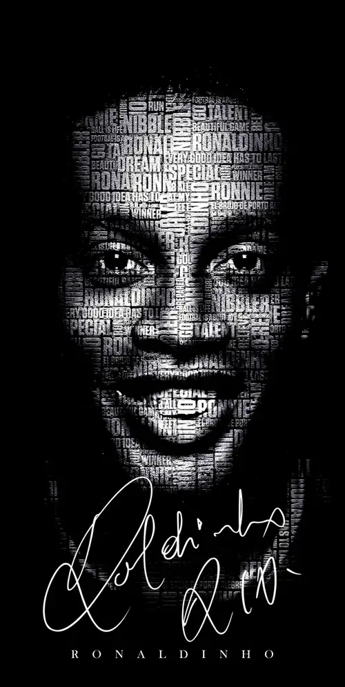 罗纳尔迪尼奥黑色背景