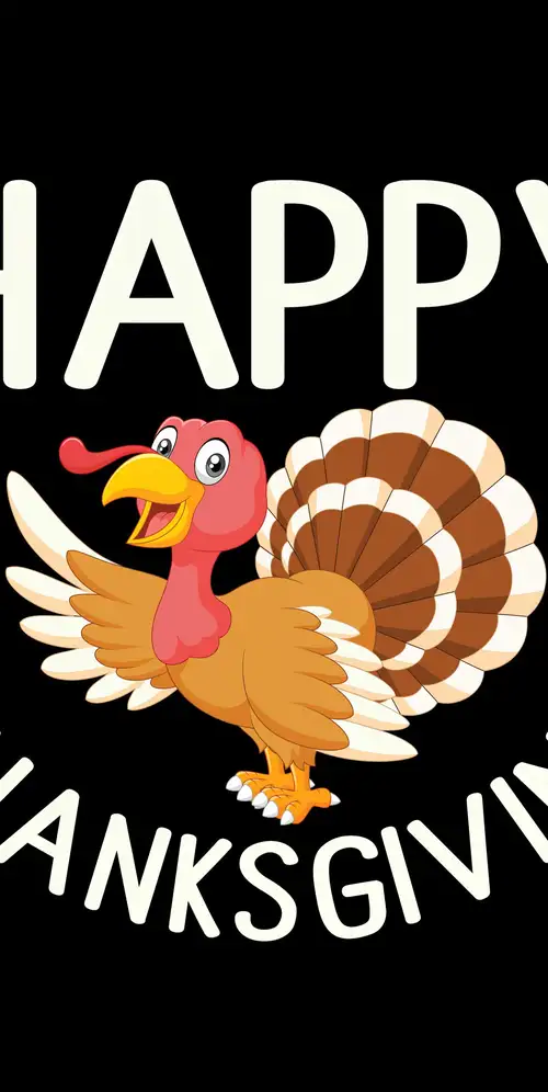感恩节快乐黑色背景