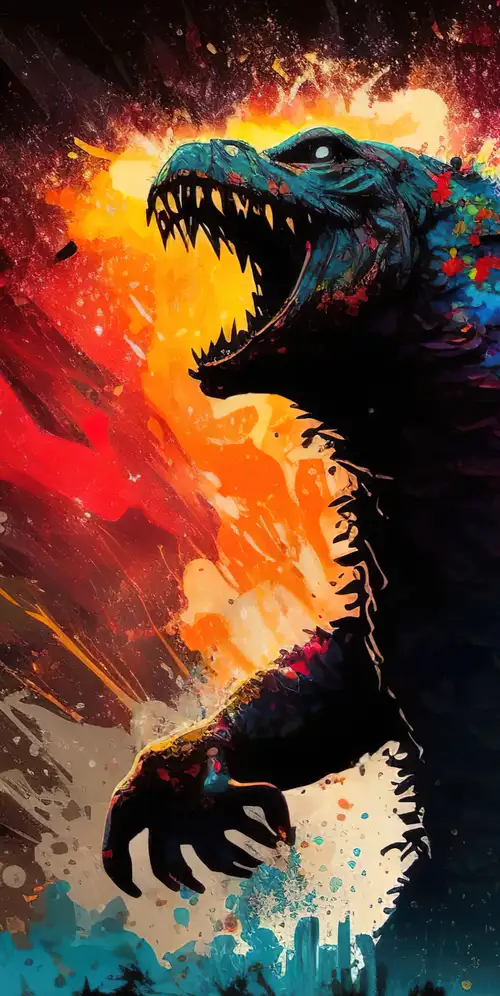 哥斯拉波普艺术