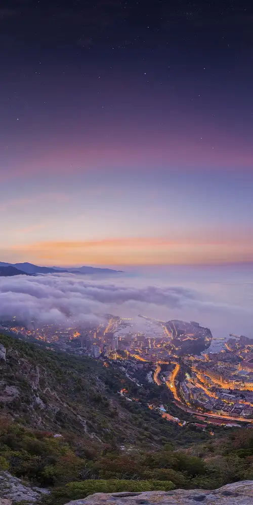 摩纳哥市鸟瞰图
