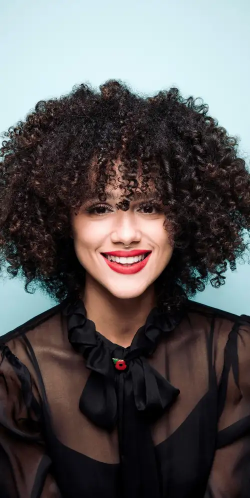 女演员娜塔莉·伊曼纽尔肖像